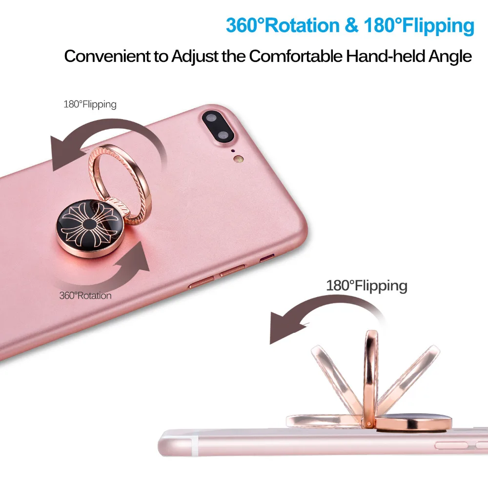 CHOETECH Phone Ring Holder for Samsung S8 Plus 360 Degree Rotation Universal Metal Finger Ring Holder For Phone Stand Bracket