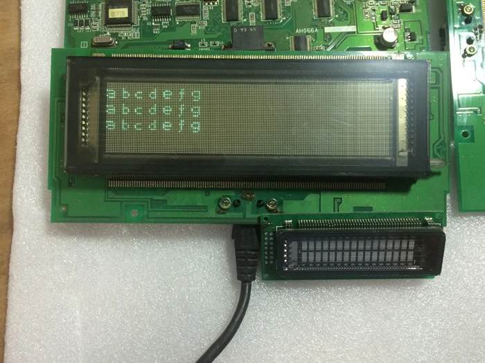 Используется 9 В IBM VFD Дисплей 15K2021 PCB 1P00A609 160*40 RS232 флуоресцентный матричный Экран Portby 9600