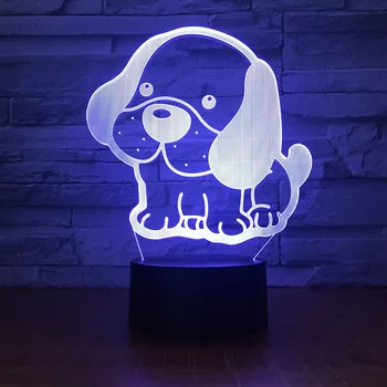 

Colorful Acrylic 3d Night Light Custom Cartoon Touch Led Small Table 3d Lamp Lovely 7 color change 3D Light Fixtures