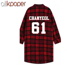 Allkpoper KPOP дважды рубашка twicecoaster три четверти рукав плед блузка dawon Da Хен