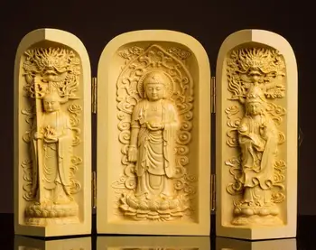

Chinese wood carving Sakyamuni Buddha statue #2