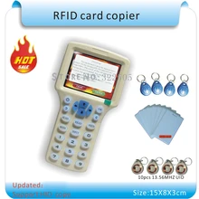 Обновленная версия Ручной 125 КГц-13.56 МГЦ RFID Копир Писатель Дубликатор с Английского программного обеспечения для шифрования + 30 шт. Записи карты
