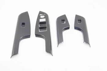 

For Honda CRV 2015 2016 ABS Chrome black inner handle armrest molding trim 4pcs