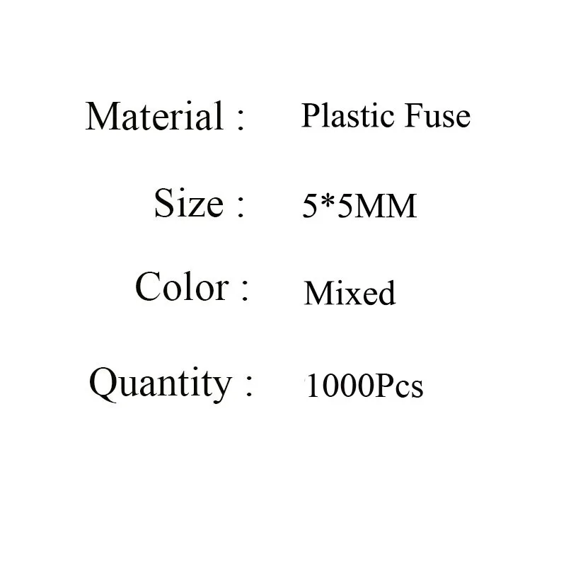 Распродажа, товар из Европы 1000 шт/партия 5 мм* 5 мм Смешанные предохранители для DIY изготовления пластиковых бусин Хама
