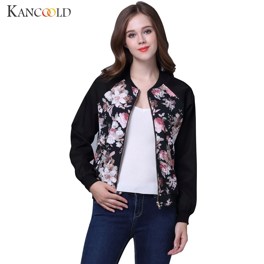 

KANCOOLD coats Women Jacket Autumn Winter Street Jackets Casual Print Stand fashion new woman coats and jackets 2019JUL2