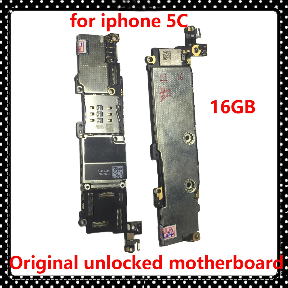 for iphone 5C clean iCloud motherboard with chips,16GB ios