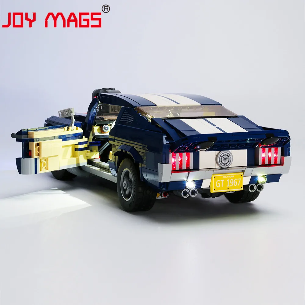 JOY MAGS Only Led Light Kit For Creator 10265 Ford Mustang Lighting Set Compatible With 21047(NOT Include Model