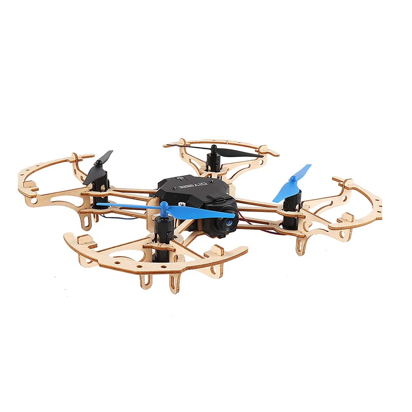 

ZL100 DIY Drone Mini Pocket Racing RC Drone Wooden Quadcopter Mini Drone 2.4GHz Remote Control DIY Toys