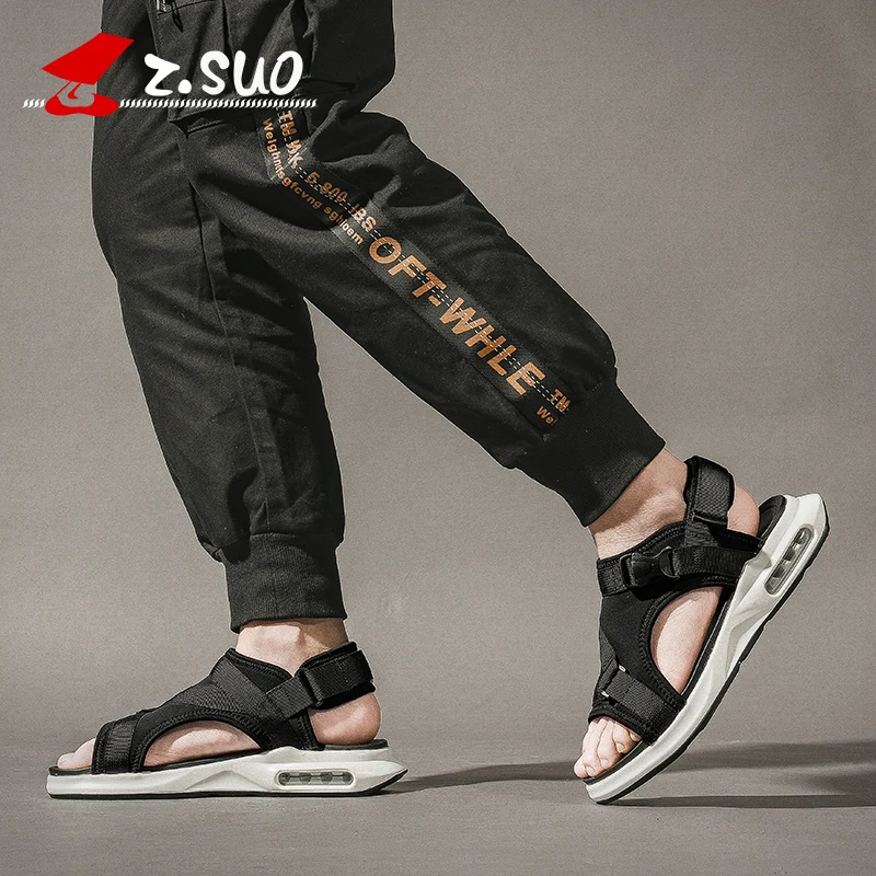 

Z.SUO Men's sandals summer new fashion casual slippers men's trend Korean version slippers Air cushion sole
