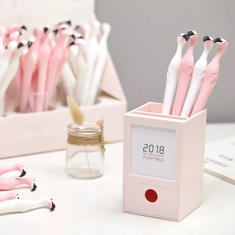 Flamingo-gel-pen-Cartoon-caneta-Kawaii-lapices-canetas-stationary-boligrafo-kalem-stylo-papelaria-cute-pens-papeterie (1)