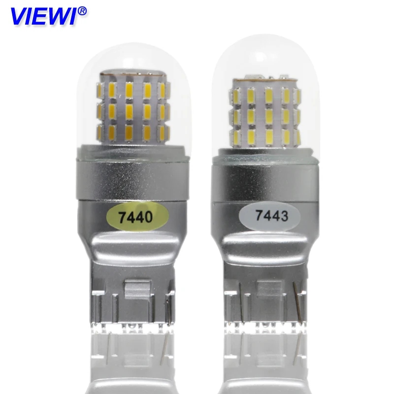 

2x Canbus T20 7440 W21W W21/5W 7443 LED car Bulbs Dc 12V 24v 4W super Brake Stop Reverse DRL Lamp Auto Turn Signal light white