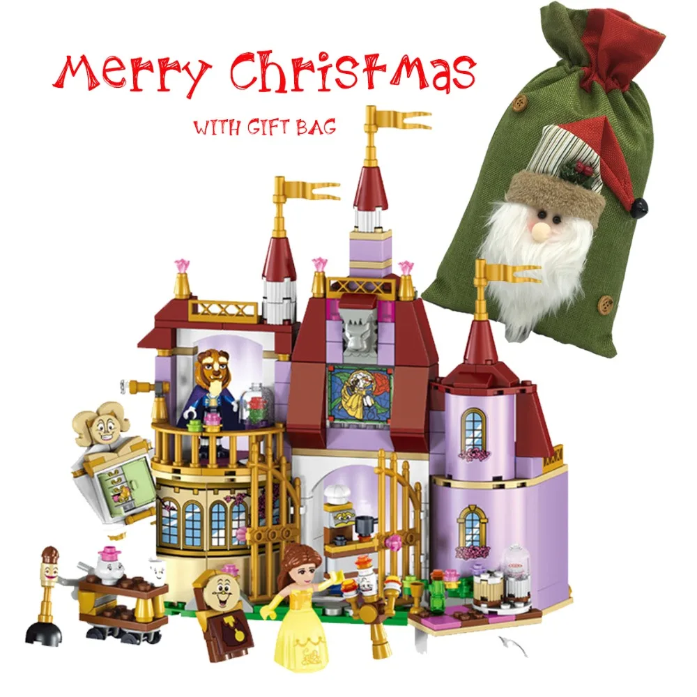 

Friend princess Castle Fairy Tales Beauty Bella and The Beast Building Blocks bricks Compatible with legoingly