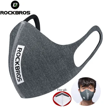 

ROCKBROS Cycling Face Mask Anti-dust Breathable Windproof Face Shield PM 2.5 Protection Mouth-Muffle Soft Mask For Face 5 Filter
