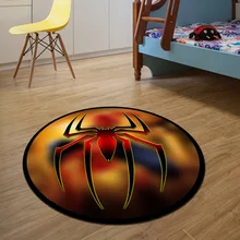 Бэтмен круглый ковер Диаметр 60/80/100/120/160 см красоты коврики для ванной коврик коврики для гостиной украсить дом Детский ковер tapete