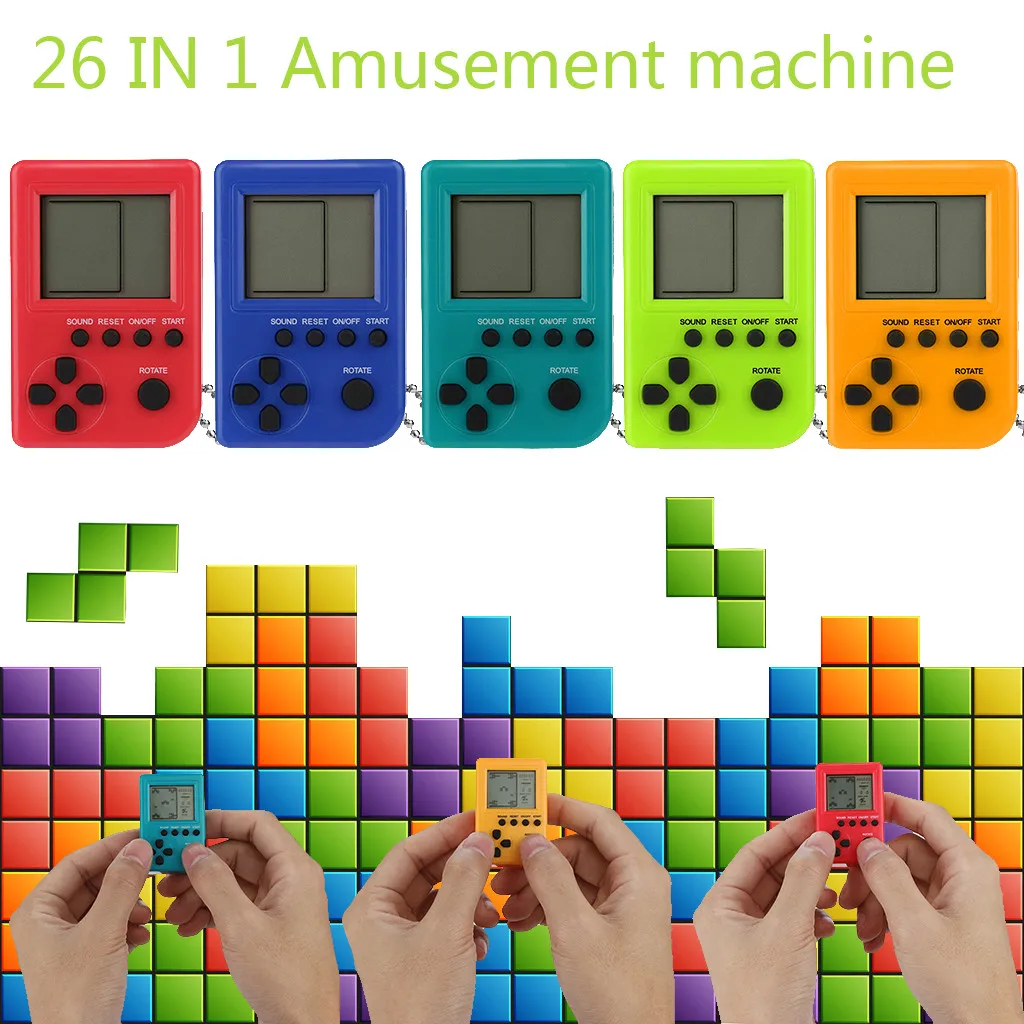 Game Console Handheld New Retro Tetris Children Mini Classic Games Console De Jeux Spelcomputer Met Games Presents 18Dec6