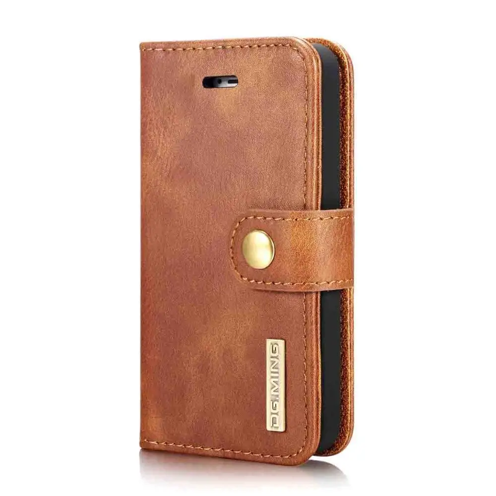 DG Ming Бизнес съемный винтажный кожаный флип-бумажник чехол для iPhone7 4," карты Solt чехол для iphone 8 - Цвет: 2