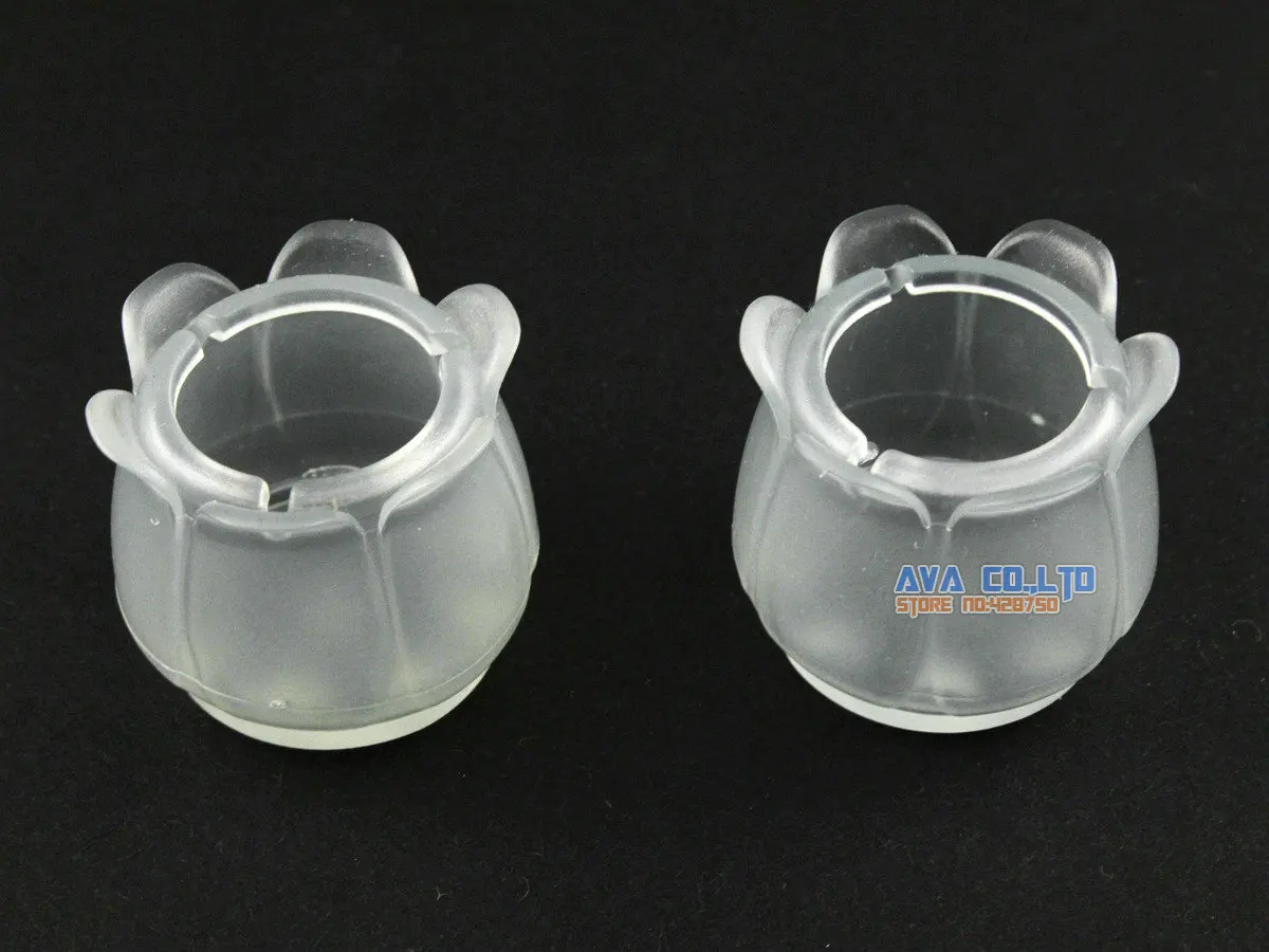 16 Pcs 28*25mm Chair Table Leg Cap Rubber Feet Protector Pad Cover Flower