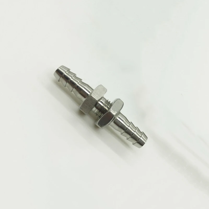 

304 Stainless Steel 10mm Hose Barb Bulkhead Barbed Tube Pipe Fitting Coupling Connector Adapter For Water Air Oil