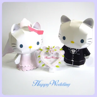 The 2015--hello Kitty Hello wedding installed --3D paper model DIY | Игрушки и хобби