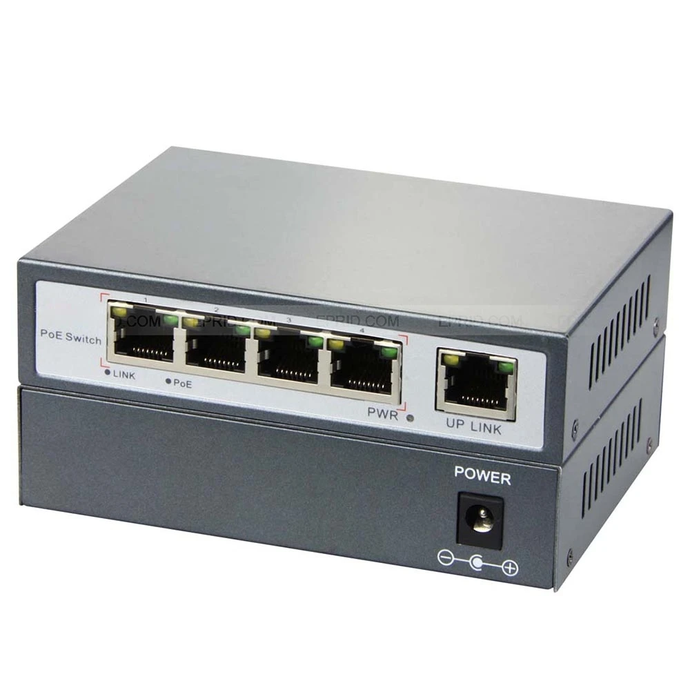 Ip-камеры End-Span 1,2+/3,6-IEEE802.3af 5 портов 4 PoE Switch 65W 10/100M