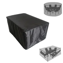 Garden Furniture Home Rain Cover Waterproof Oxford Wicker Sofa Protection Set Garden Patio Rain Snow Dustproof Black Covers