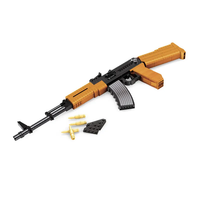 M16 AK47 Ausini SVD снайперское оружие строительные блоки образовательный просвещение