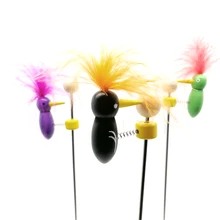 Новинка классические Iinteresting древесные красочные волосы дятел игрушки снимают стресс и естественные познания игрушки