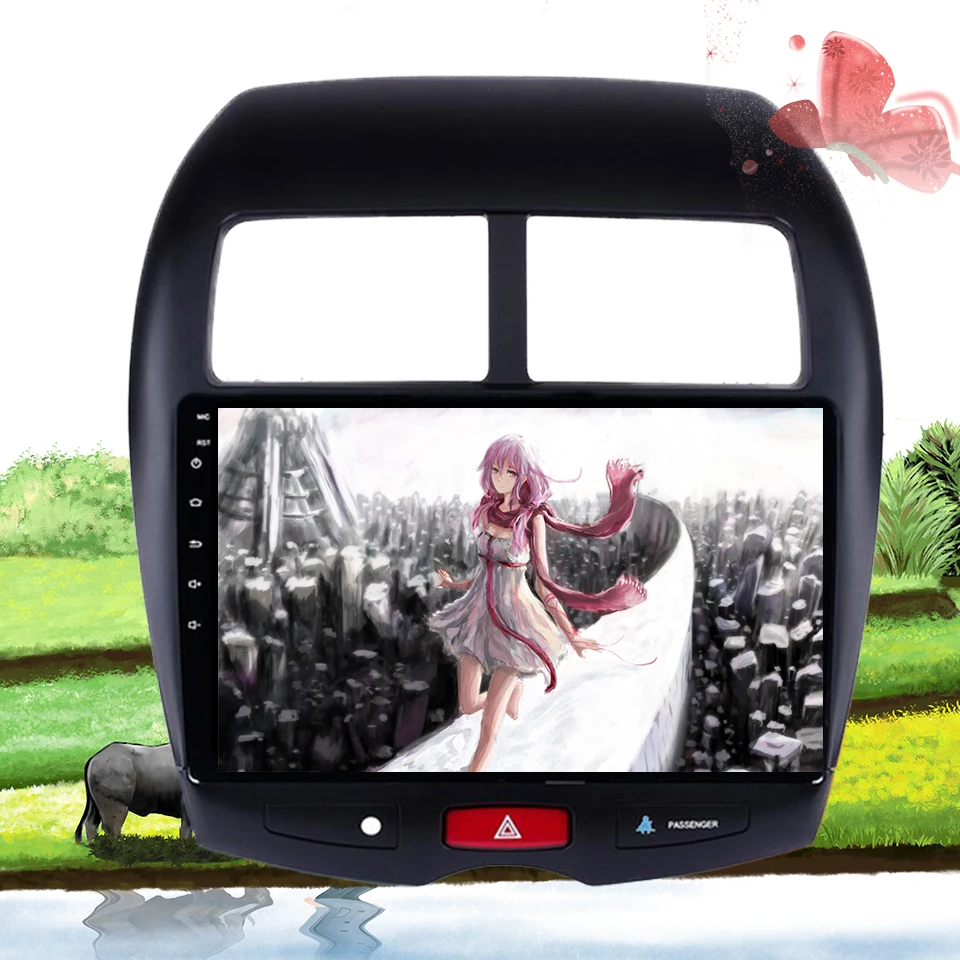 10 1 &quotandroid 8 Автомобильный мультимедийный dvd Радио для Mitsubishi ASX 2010 2018 2019 магнитофон