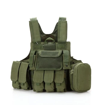 

Camouflage Military Vest Combat Airsoft Molle Assault Plate Carrier Vest Releasable Strike Body Armor Vests Tactical Gear