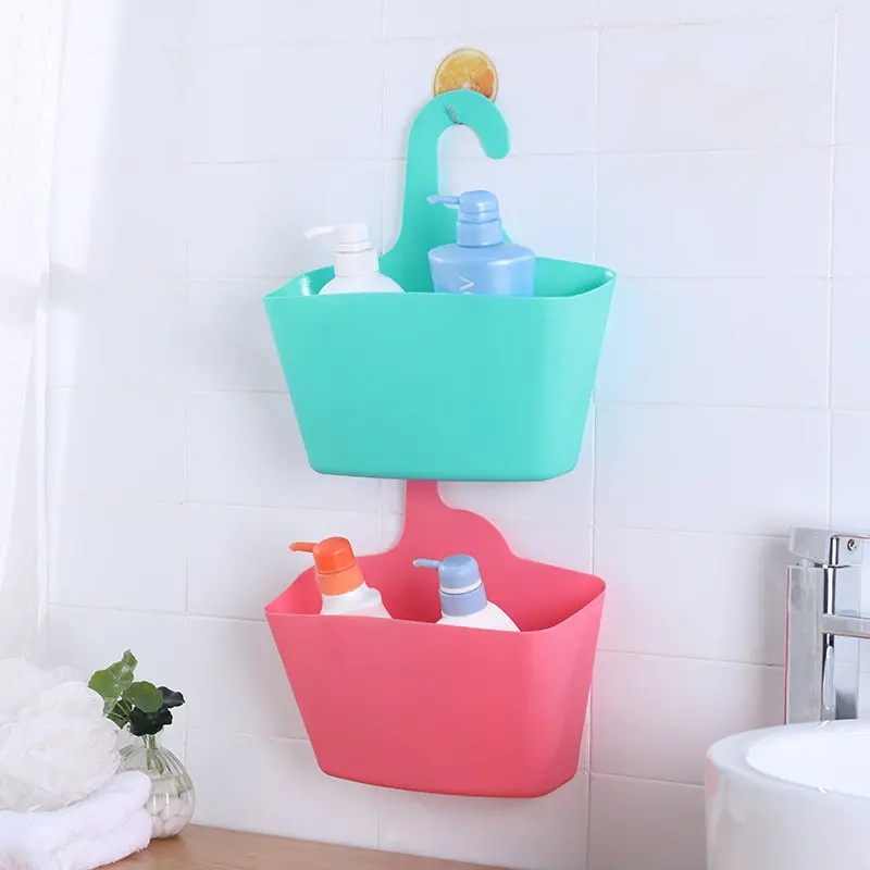 

Practical Bathroom Shower Storage Rack Holder Organizer Tray Holder Washing Shower Shampoo Basket Bathroom tools