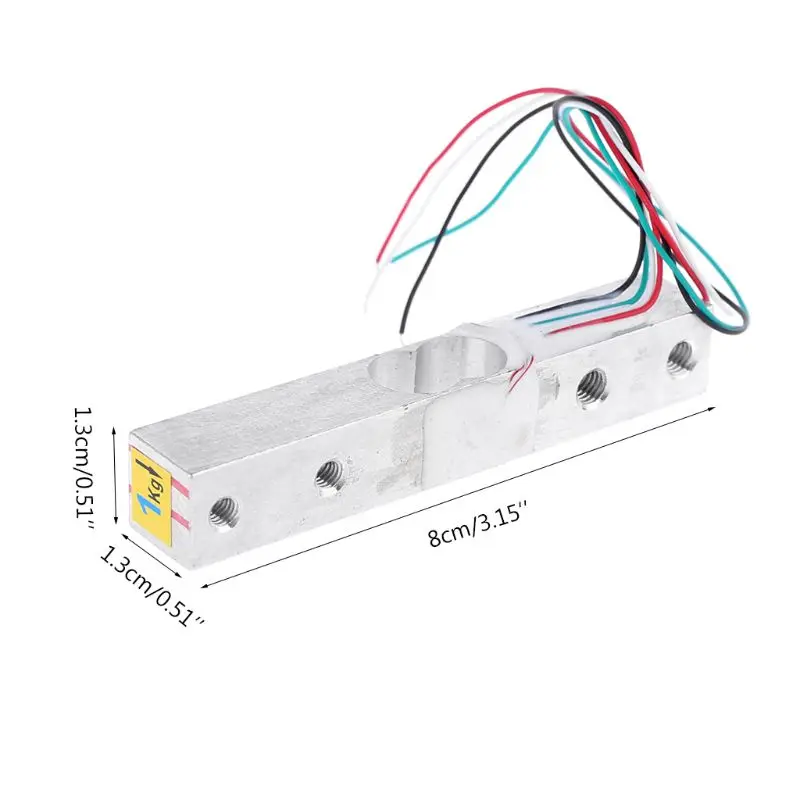 1 кг тензодатчик HX711 AD модуль датчик веса электронные весы алюминиевый сплав взвешивания датчик давления