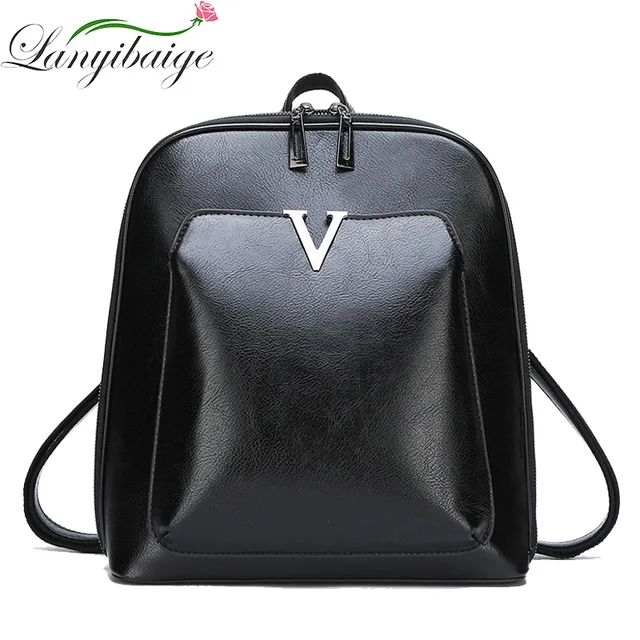 2018 Women Vintage Backpack Leather Luxurious Women Backpack Large Capacity School Bag For Girls Leisure Shoulder 2018 Women Vintage Backpack Leather Luxurious Women Backpack Large Capacity School Bag For Girls Leisure Shoulder Bags For Women
