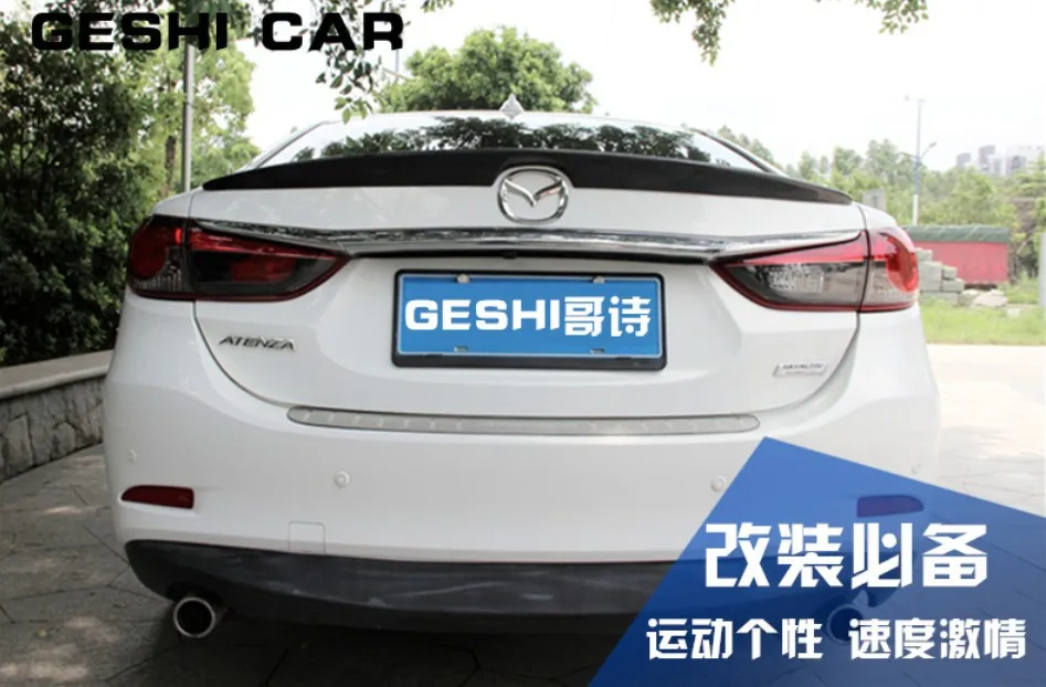 HLONGQT спойлер из углеволокна для Mazda 6 ATENZA. высококачественные задние Спойлеры-крылья автомобильные аксессуары