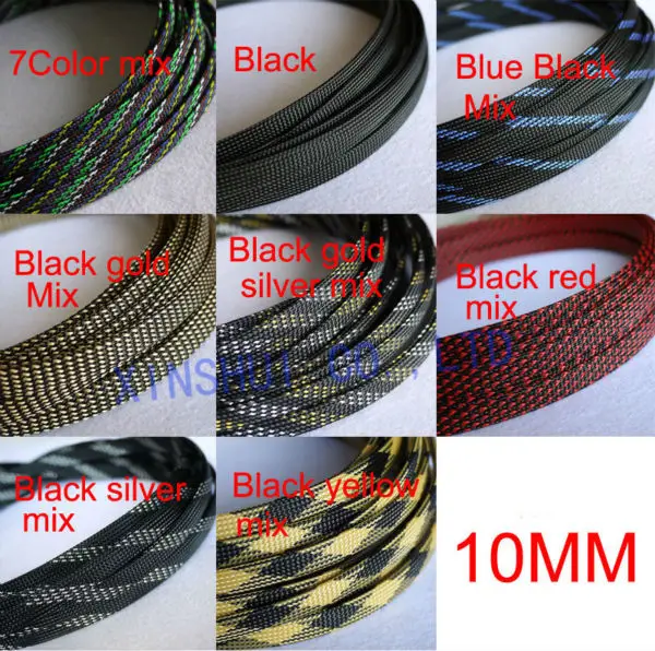 10 meters of  Shakmods Expanding Matte Braided Sleeving Cable Harness 11 Colours 