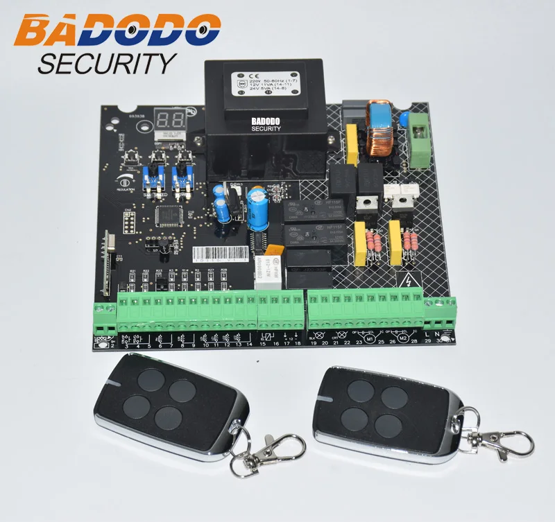 Universal 230VAC Power input Swing Gate opener board card chip circuit board controller Control Panel remote control optional