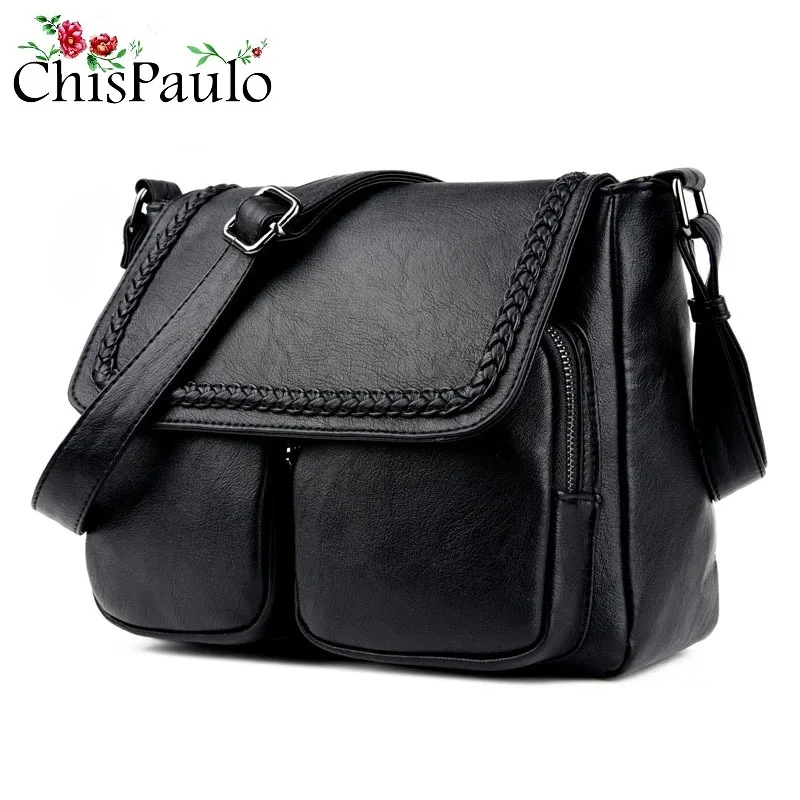 

Luxury Brand Handbags Women Bags Designer Shoulder Leather Bags Casual Female Messenger Bags Revit Crossbody Bags For Women N293