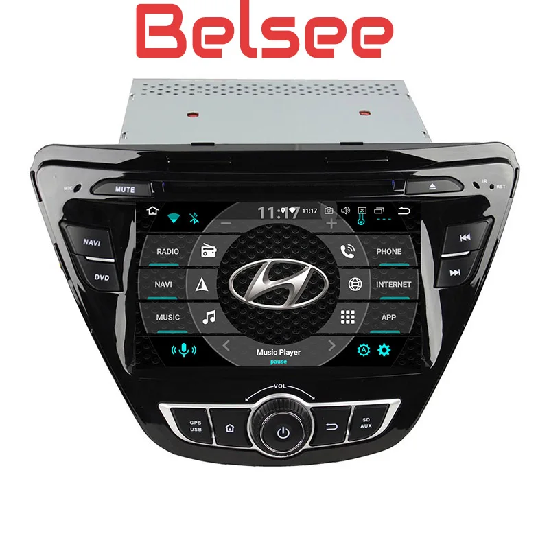 

Belsee Android 8.0 Auto Head Unit Multimedia Octa Core 4+32GB GPS Navigation Radio Stereo Audio Hyunda Elantra 2014 2015 2016