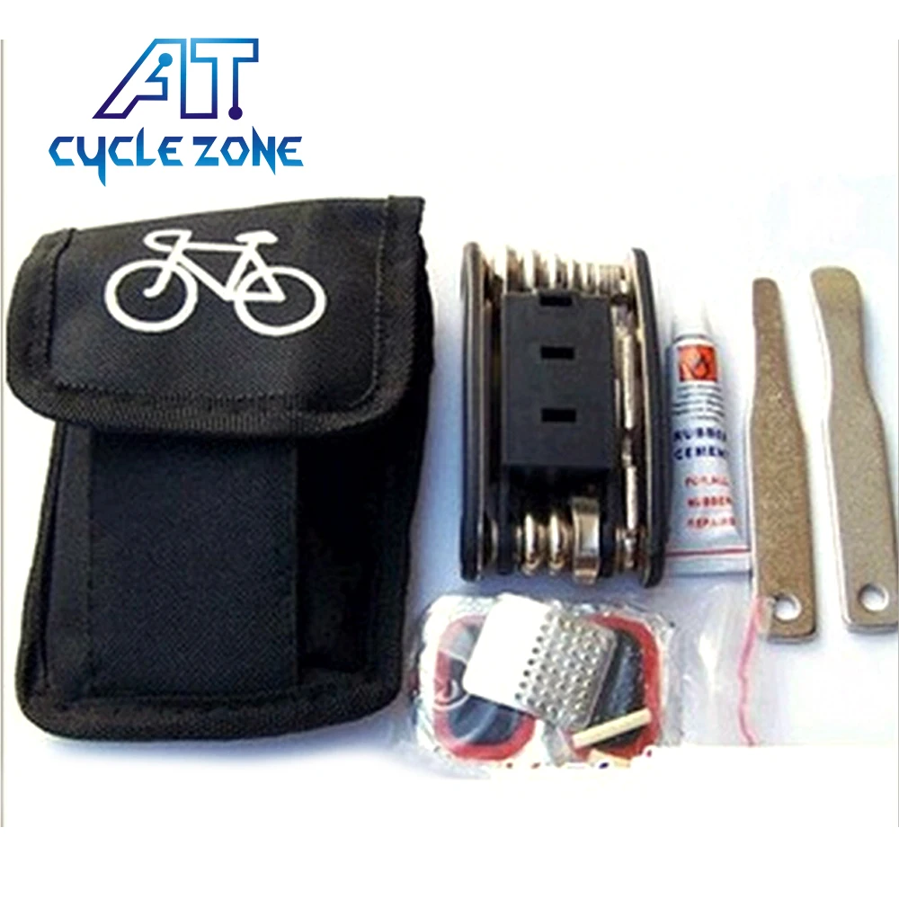 Cycle Zone Portable Cycling Bike Bicycle Tyre Repair Kits Tool kits Bag