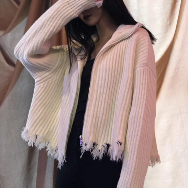 

LANMREM 2020 Spring New Casual Fashion Women Loose Plus Temperament Solid Color High Collar Zipper Wool Coat TC770