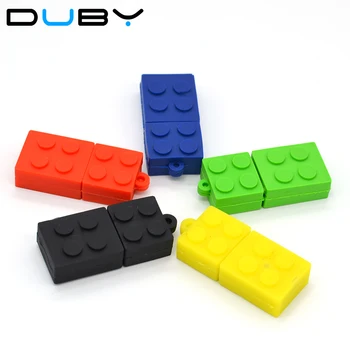 

building block USB Flash Drive 2.0 cartoon usb stick Toy block series pen drive 4GB/8GB/16GB/32GB novelty pen drive