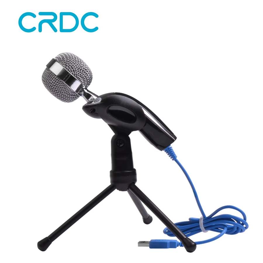 

CRDC Microphone Professional Sound Podcast Studio Record USB Microphone for Computer Laptop Skype Singing Desktop Speech Meeting