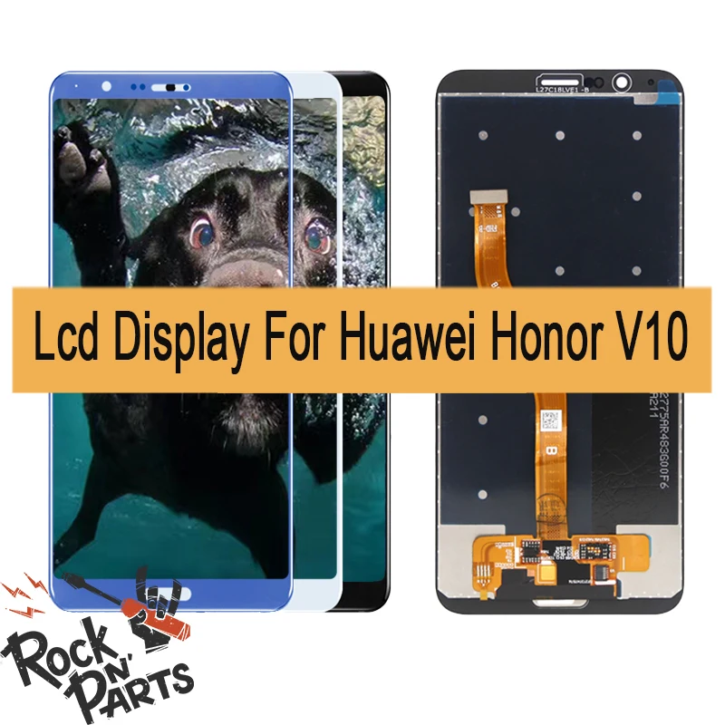 

2160x1080 LTPS For Huawei Honor V10 BKL-AL20 BKL-AL00 BKL-AL09 LCD Display Screen Touch Digitizer with Frame