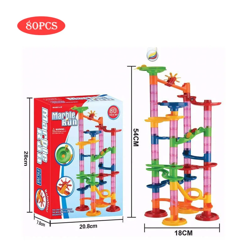 29/50/74/80/91/105 шт. Мрамор забе, строительные блоки, игрушки, трубчатые лабиринт мяч игрушка детская игрушка «сделай сам блоки подарок для детей