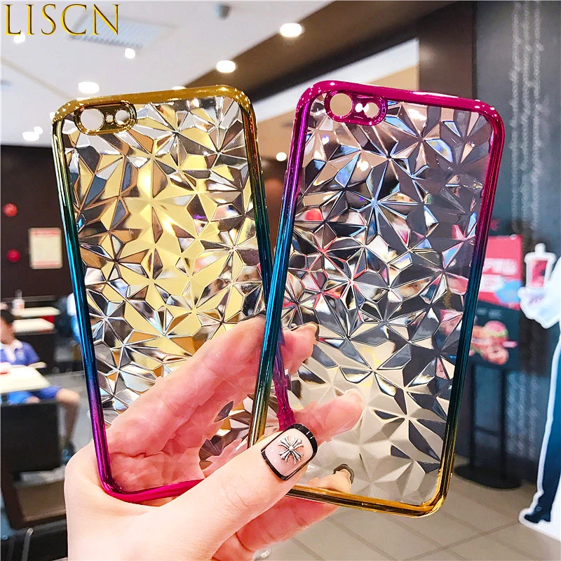 LISCN градиентное покрытие мягкий телефон чехол для iphone 7 8 7P 8P 6PX XR Xs Max милый задней