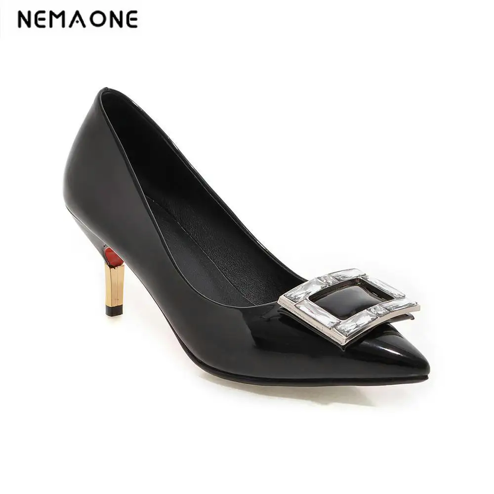 

2016 Women's Spring/ Autumn high Heel Shoes poined toe Pumps Fashion Rhinestone Causal/Dating Pumps Women Shoes