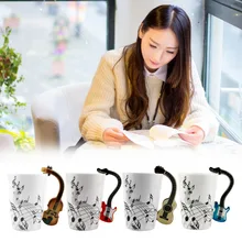 4 Colores Arte de La Novedad Taza De Cerámica Tazas de Instrumento Musical Estilo de la Nota Oficina Drinkware Coffee Milk Cup Regalo De Navidad En Casa