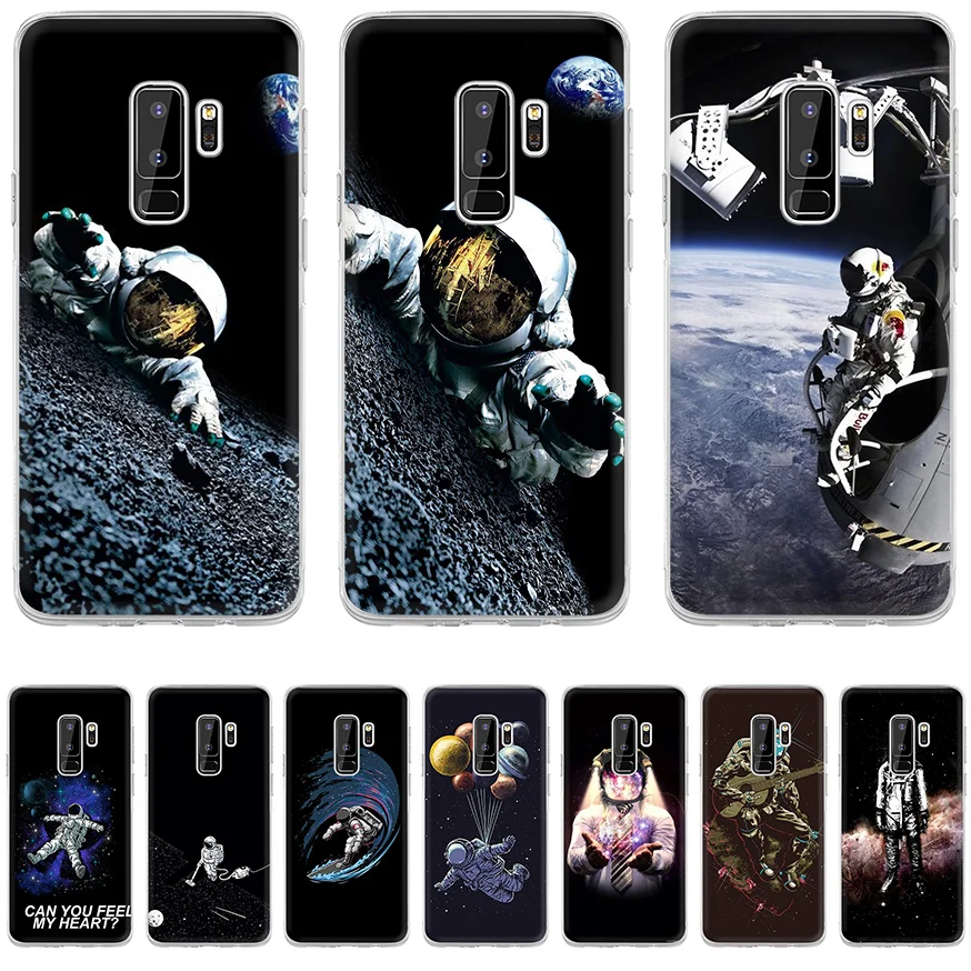 Desxz забавные астронавт для samsung S8 S9 S10E S10 плюс S3 S4 S5 S6 S7 Edge Note 8 9 M10 M20 M30 крышка |