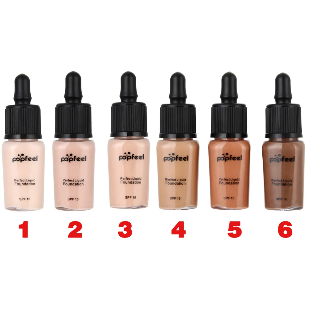Popfeel Base Liquid Foundation Long Lasting SPF15 Sun Block Face Whitening Dark Skin Makeup Tools QS888 | Красота и здоровье