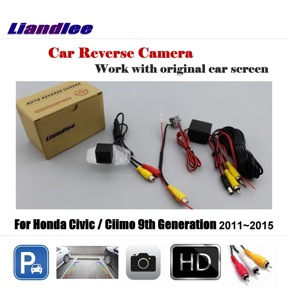 Liandlee Автомобильная камера заднего вида для Honda Civic/Ciimo 9th Generation 2011~ экран/HD CCD резервная парковочная камера