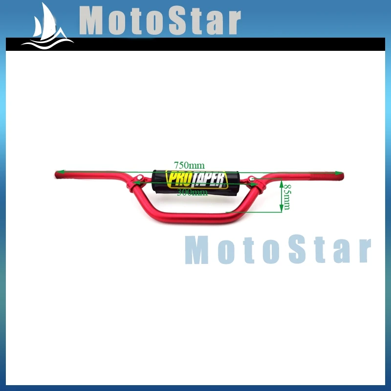 

7/8'' 22mm Red SE Middle Height Handlebar Pad Handle Bar For Chinese Pit Protaper Dirt Bike Motorcycle